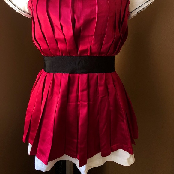 Pleated Corset Style , two-toned tunic - Picture 2 of 6